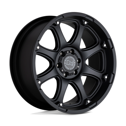 Black Rhino Hard Alloys | GLAMIS | Matte Black | 18X9 | 6X139.7 | 12mm/5.47" | 1890GLA126140M12