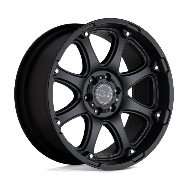 Black Rhino Hard Alloys | GLAMIS | Matte Black | 17X9 | 6X139.7 | 12mm/5.47" | 1790GLA126140M12