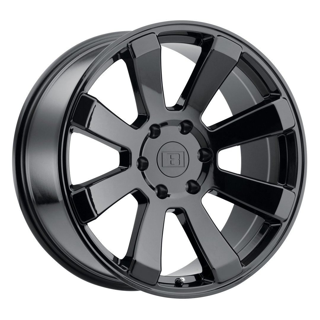 Level 8 | ENFORCER | Gloss Black | 17X8.5 | 6X139.7 | -24mm/3.81" | 1785ENF-46140B12