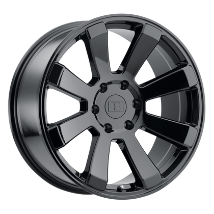 Level 8 | ENFORCER | Gloss Black | 17X8.5 | 6X139.7 | -24mm/3.81" | 1785ENF-46140B12
