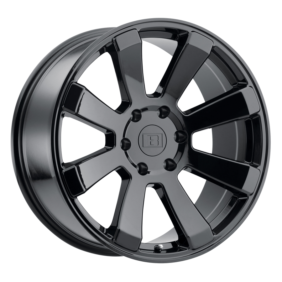 Level 8 | ENFORCER | Gloss Black | 17X8.5 | 6X139.7 | -24mm/3.81" | 1785ENF-46140B12
