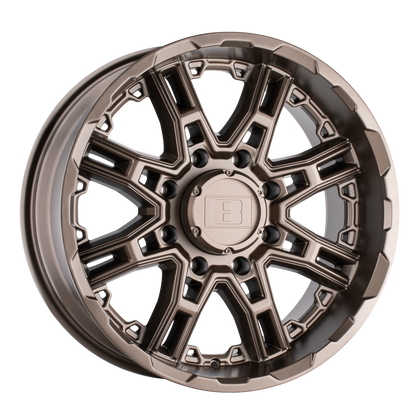 Level 8 | SLINGSHOT | Matte Bronze | 17X8.5 | 6X139.7 | -10mm/4.36" | 1785LST-06140Z12