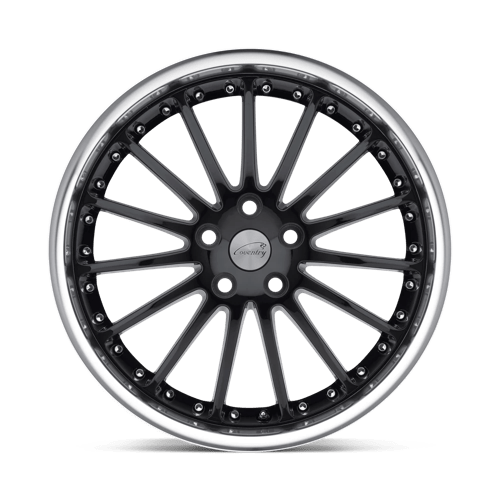 Coventry | WHITLEY | Gloss Black W/ Mirror Cut Lip | 18X9.5 | 5X108 | 25mm/6.23" | 1895COW255108B63