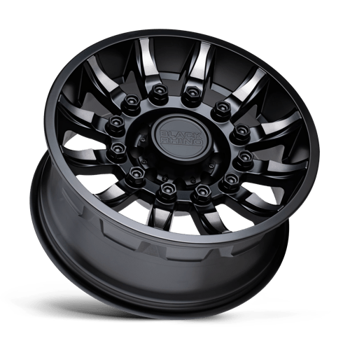 Black Rhino Hard Alloys | MISSION | Matte Black W/ Machined Tinted Spokes | 17X8.5 | 6X139.7 | 0mm/4.75" | 1785MSN006140M12
