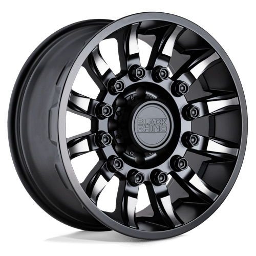 Black Rhino Hard Alloys | MISSION | Matte Black W/ Machined Tinted Spokes | 17X8.5 | 6X139.7 | 0mm/4.75" | 1785MSN006140M12