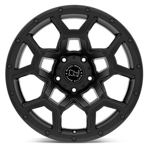 Black Rhino Hard Alloys | OVERLAND | Matte Black | 18X9.5 | 6X139.7 | 6mm/5.49" | 1895VRL066140M12