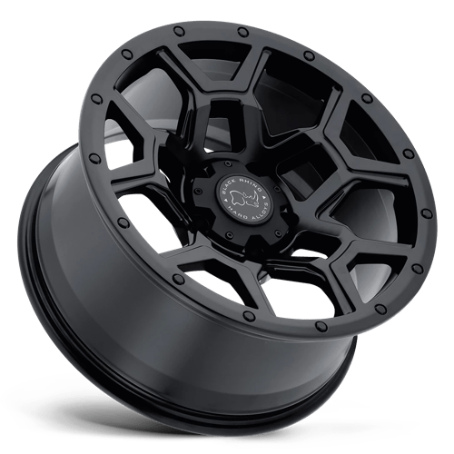 Black Rhino Hard Alloys | OVERLAND | Matte Black | 20X9.5 | 6X135 | 6mm/5.49" | 2095VRL066135M87