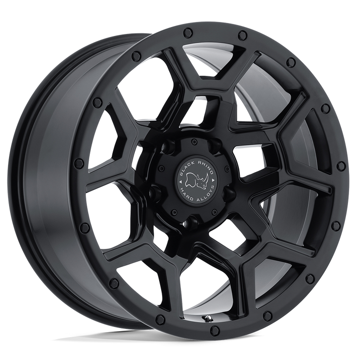 Black Rhino Hard Alloys | OVERLAND | Matte Black | 20X9.5 | 6X135 | 6mm/5.49" | 2095VRL066135M87