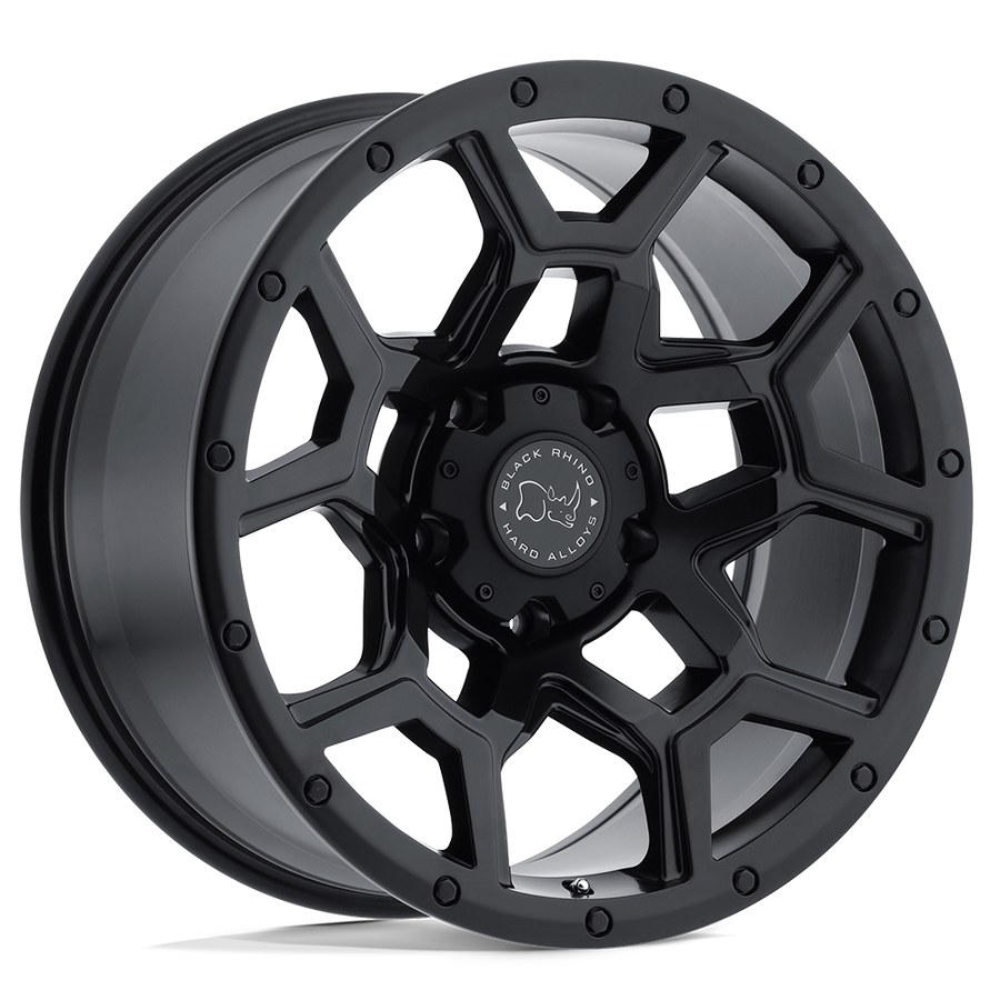 Black Rhino Hard Alloys | OVERLAND | Matte Black | 20X9.5 | 6X135 | 6mm/5.49" | 2095VRL066135M87