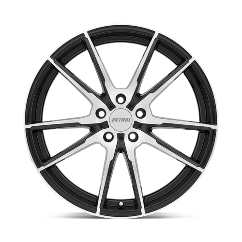 Petrol | P0A | Gloss Black W/ Machined Cut Face | 18X8 | 5X108 | 40mm/6.07" | 1880P0A405108B72