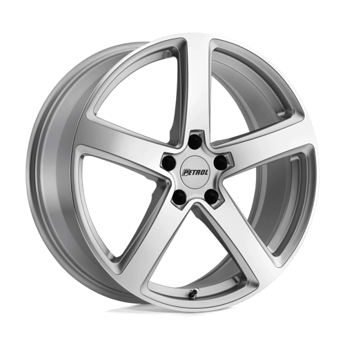 Petrol | P2A | Silver W/ Machined Cut Face | 19X8 | 5X108 | 40mm/6.07" | 1980P2A405108S72
