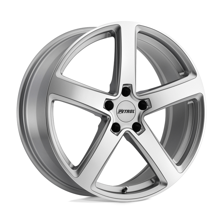 Petrol | P2A | Silver W/ Machined Cut Face | 19X8 | 5X108 | 40mm/6.07" | 1980P2A405108S72