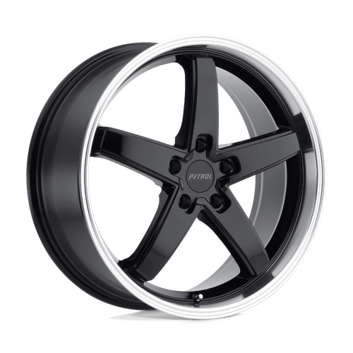 Petrol | P1B | Gloss Black W/ Machined Cut Lip | 18X8 | 5X108 | 40mm/6.07" | 1880P1B405108B72