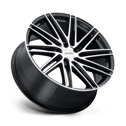 Petrol | P1C | Gloss Black W/ Machined Face | 18X8 | 5X114.3 | 40mm/6.07" | 1880P1C405114F76