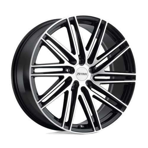 Petrol | P1C | Gloss Black W/ Machined Face | 17X8 | 5X114.3 | 40mm/6.07" | 1780P1C405114F76