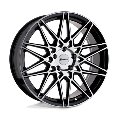 Petrol | P3C | Gloss Black W/ Machined Face | 19X8 | 5X114.3 | 40mm/6.07" | 1980P3C405114F76
