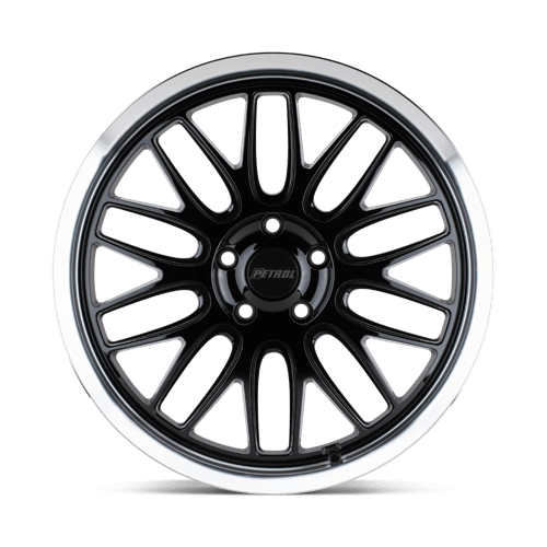 Petrol | P4C | Gloss Black W/ Machined Cut Lip | 17X8 | 5X114.3 | 40mm/6.07" | 1780P4C405114B76