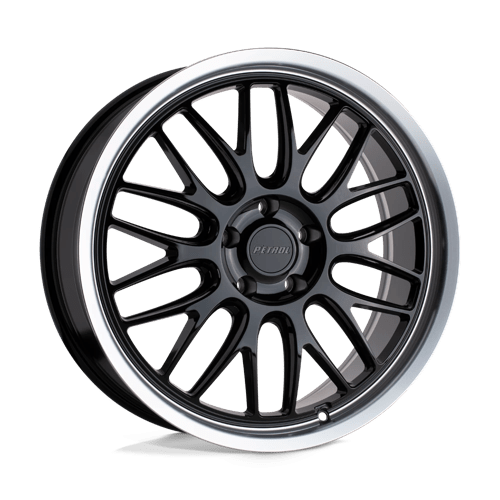 Petrol | P4C | Gloss Black W/ Machined Cut Lip | 17X8 | 5X108 | 40mm/6.07" | 1780P4C405108B72