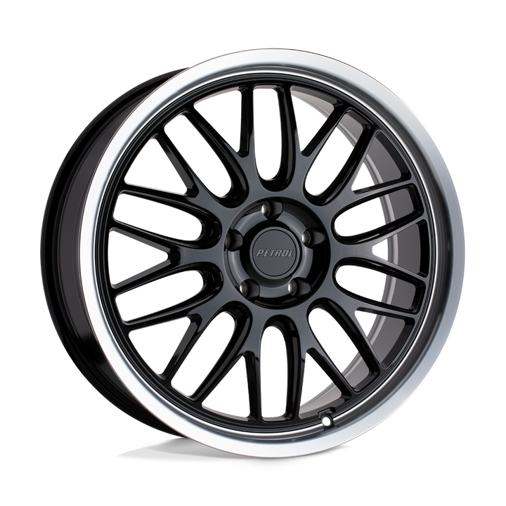 Petrol | P4C | Gloss Black W/ Machined Cut Lip | 20X8.5 | 5X114.3 | 40mm/6.32" | 2085P4C405114B76