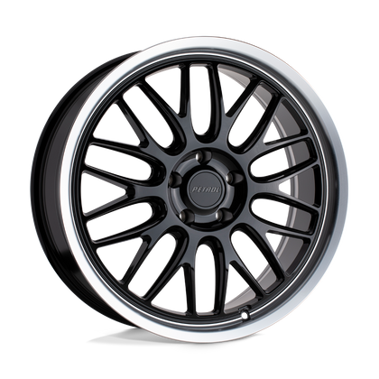 Petrol | P4C | Gloss Black W/ Machined Cut Lip | 19X8 | 5X108 | 40mm/6.07" | 1980P4C405108B72