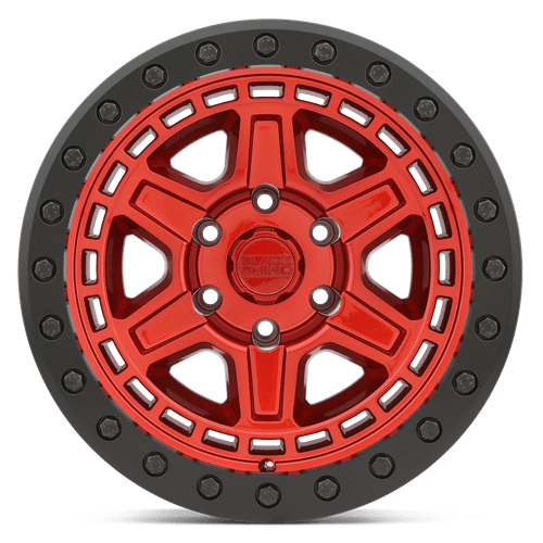 Black Rhino Hard Alloys | RENO | Candy Red W/ Black Ring & Bolts | 17X9 | 6X139.7 | -12mm/4.53" | 1790REN-26140R12