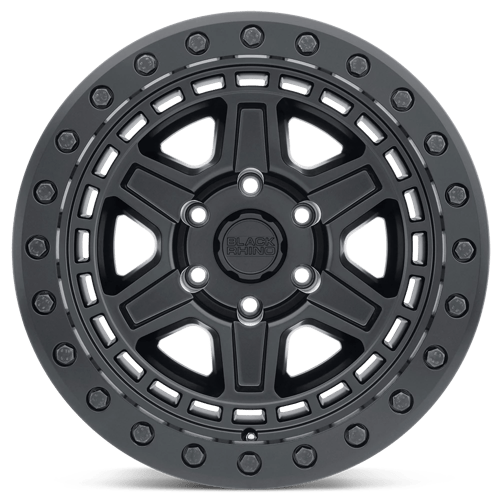 Black Rhino Hard Alloys | RENO | Matte Black W/ Brass Bolts | 17X9 | 6X139.7 | 0mm/5" | 1790REN006140M12