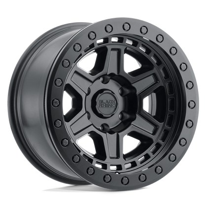 Black Rhino Hard Alloys | RENO | Matte Black W/ Brass Bolts | 17X9 | 6X139.7 | 0mm/5" | 1790REN006140M12