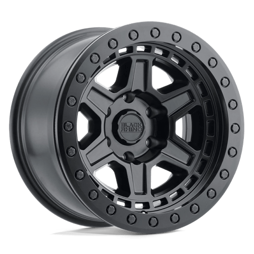 Black Rhino Hard Alloys | RENO | Matte Black W/ Brass Bolts | 17X9 | 6X139.7 | 0mm/5" | 1790REN006140M12