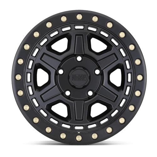 Black Rhino Hard Alloys | RENO | Matte Black W/ Brass Bolts | 17X9 | 6X139.7 | -12mm/4.53" | 1790REN-26140M12