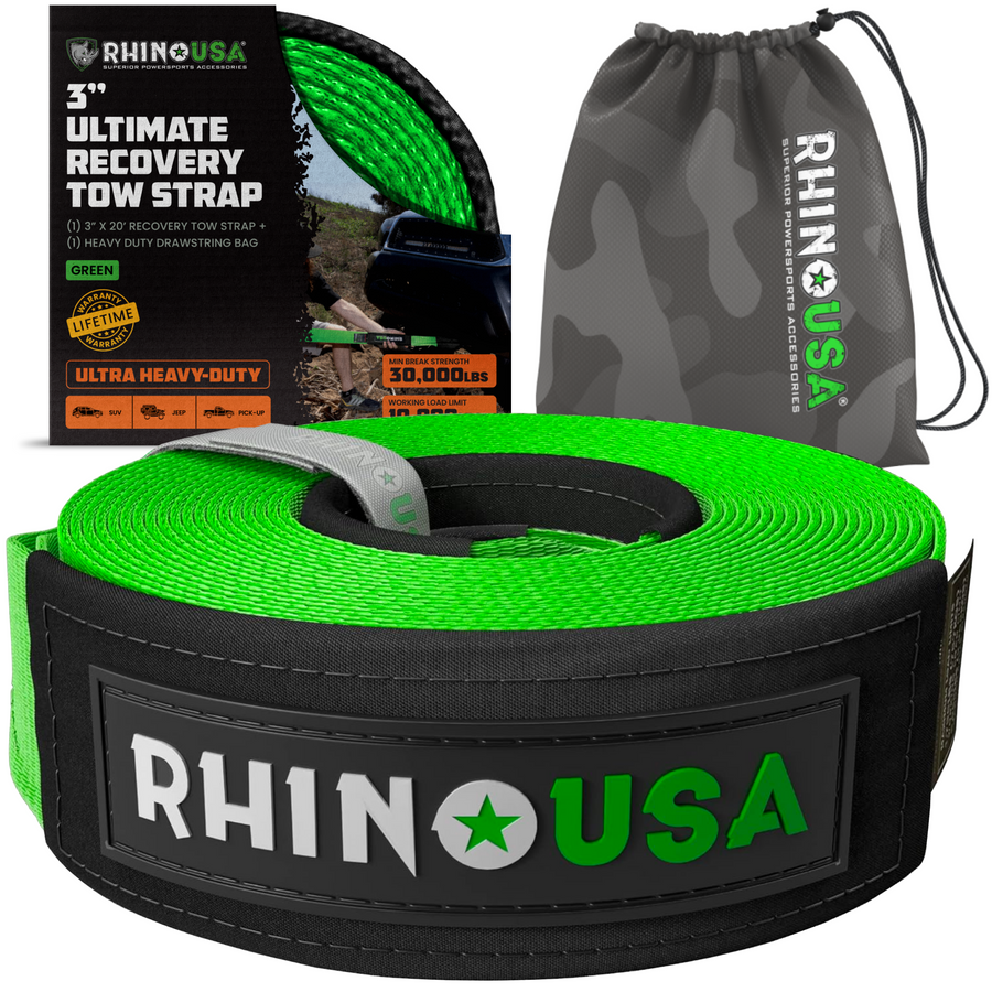 Rhino USA Recovery Tow Strap 3 in. x 20 ft. - 2021-2026 Ford Bronco Sport