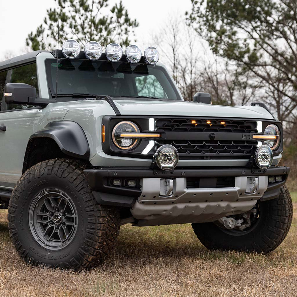 RTR FRONT BUMPER LIGHT MOUNT KIT W/ PROJECT X HP.70 LIGHTS (21+ BRONCO & 22+ BRONCO RAPTOR W/ MODULAR FRONT BUMPER)