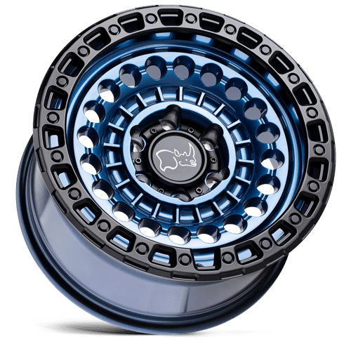 Black Rhino Hard Alloys | SENTINEL | Cobalt Blue W/ Black Ring | 17X8.5 | 6X139.7 | -10mm/4.36" | 1785STN-06140U12