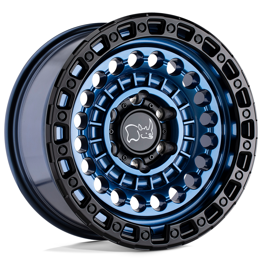 Black Rhino Hard Alloys | SENTINEL | Cobalt Blue W/ Black Ring | 20X9.5 | 8X170 | -18mm/4.54" | 2095STN-88170U25