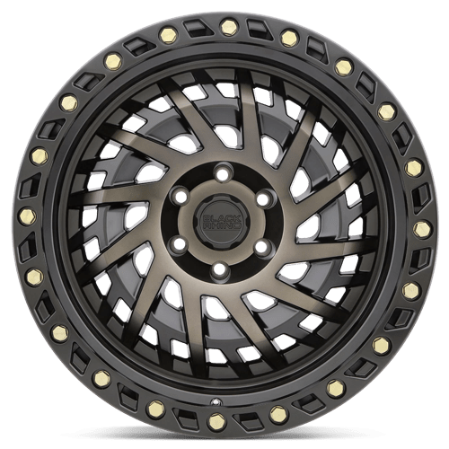 Black Rhino Hard Alloys | SHREDDER | Matte Black W/ Machined Dark Tint | 17X9 | 6X139.7 | 0mm/5" | 1790SHD006140M12