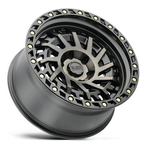 Black Rhino Hard Alloys | SHREDDER | Matte Black W/ Machined Dark Tint | 17X9 | 6X139.7 | -12mm/4.53" | 1790SHD-26140M12