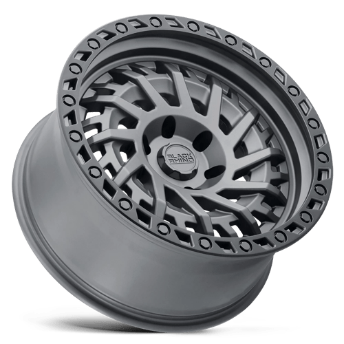 Black Rhino Hard Alloys | SHREDDER | Matte Gunmetal W/ Black Ring | 17X9 | 6X139.7 | 0mm/5" | 1790SHD006140G12