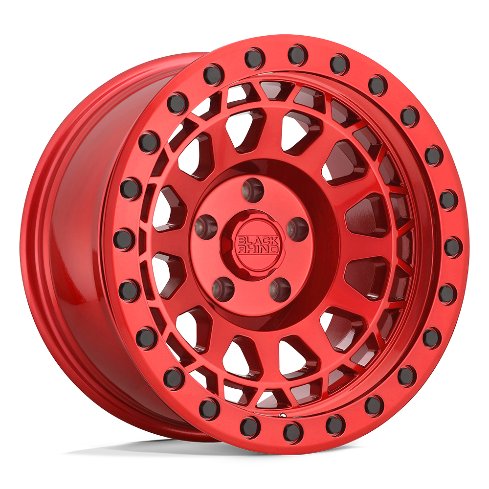 Black Rhino Hard Alloys | PRIMM | Candy Red W/ Black Bolts | 17X9 | 5X114.3 | -18mm/4.29" | 1790PRM-85114R71