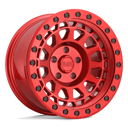 Black Rhino Hard Alloys | PRIMM | Candy Red W/ Black Bolts | 17X9 | 5X114.3 | -18mm/4.29" | 1790PRM-85114R71