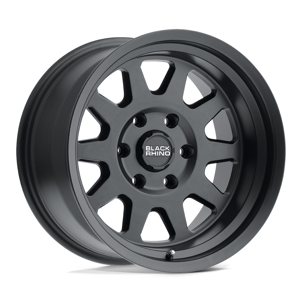 Black Rhino Hard Alloys | STADIUM | Matte Black | 17X9.5 | 6X139.7 | -18mm/4.54" | 1795SDM-86140M12A