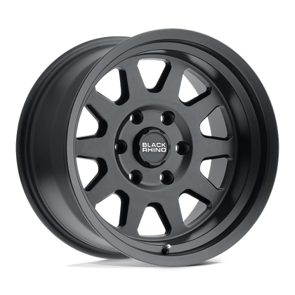 Black Rhino Hard Alloys | STADIUM | Matte Black | 17X8.5 | 6X139.7 | 0mm/4.75" | 1785SDM006140M12A