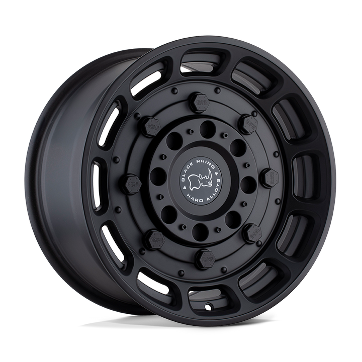 Black Rhino Hard Alloys | WARTHOG | Matte Black | 17X8.5 | 6X139.7 | 0mm/4.75" | 1785WHG006140M12