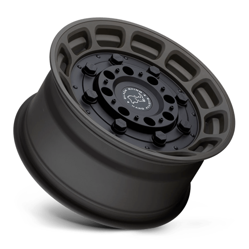 Black Rhino Hard Alloys | WARTHOG | Matte Olive Dab Green With Black Center | 17X8.5 | 6X139.7 | 0mm/4.75" | 1785WHG006140N12