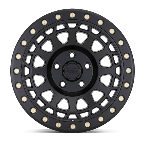 Black Rhino Hard Alloys | PRIMM | Matte Black W/ Brass Bolts | 17X9 | 6X135 | 0mm/5" | 1790PRM006135M87