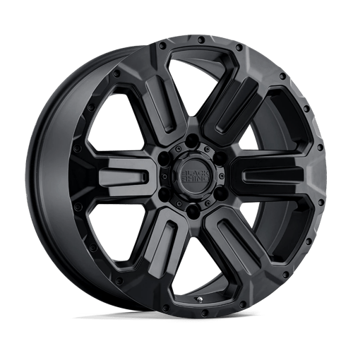 Black Rhino Hard Alloys | WANAKA | Matte Black | 18X9 | 6X139.7 | 12mm/5.47" | 1890WKA126140M12