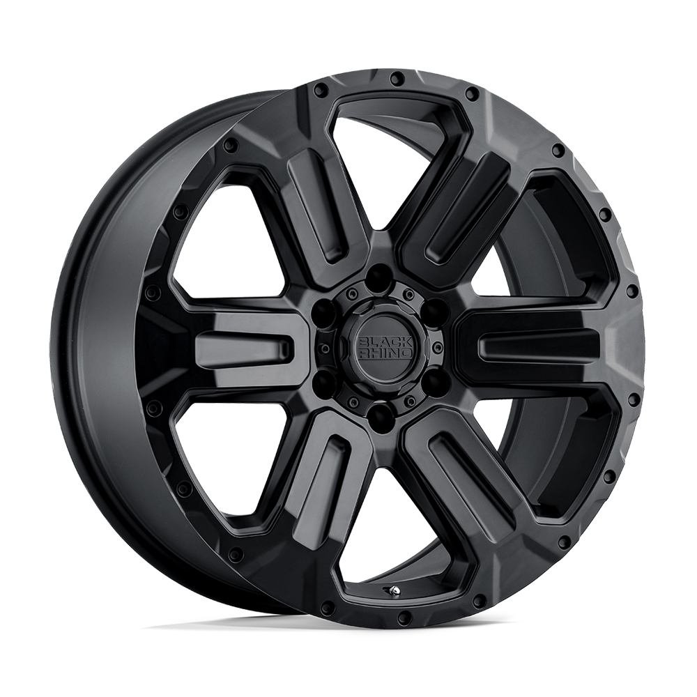 Black Rhino Hard Alloys | WANAKA | Matte Black | 18X9 | 6X139.7 | 12mm/5.47" | 1890WKA126140M12
