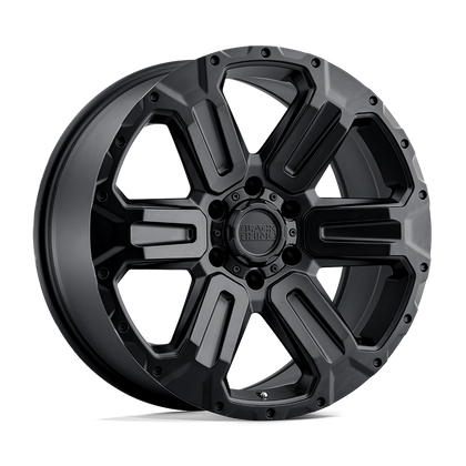 Black Rhino Hard Alloys | WANAKA | Matte Black | 20X9 | 6X139.7 | 12mm/5.47" | 2090WKA126140M12