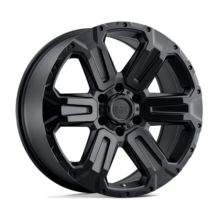 Black Rhino Hard Alloys | WANAKA | Matte Black | 20X9 | 6X139.7 | 12mm/5.47" | 2090WKA126140M12