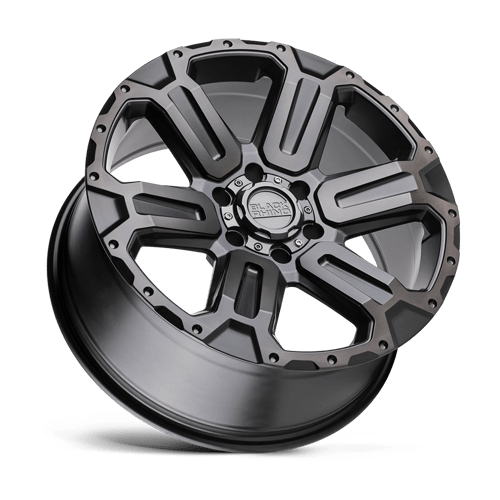 Black Rhino Hard Alloys | WANAKA | Matte Gunmetal W/ Brushed Face & Gunmetal Tint | 20X9 | 6X139.7 | 12mm/5.47" | 2090WKA126140G12