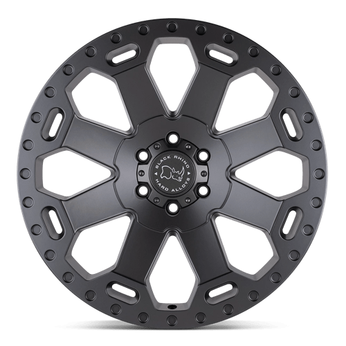 Black Rhino Hard Alloys | WARLORD | Matte Gunmetal | 18X9 | 8X170 | 12mm/5.47" | 1890WAR128170G25