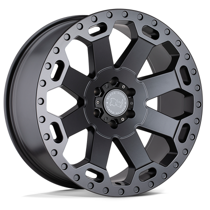 Black Rhino Hard Alloys | WARLORD | Matte Gunmetal | 18X9 | 8X170 | -12mm/4.53" | 1890WAR-28170G25